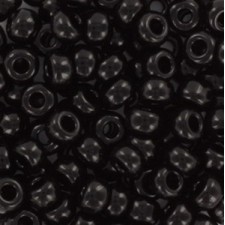 Miyuki rocailles Perlen 6/0 - Opaque black 6-401